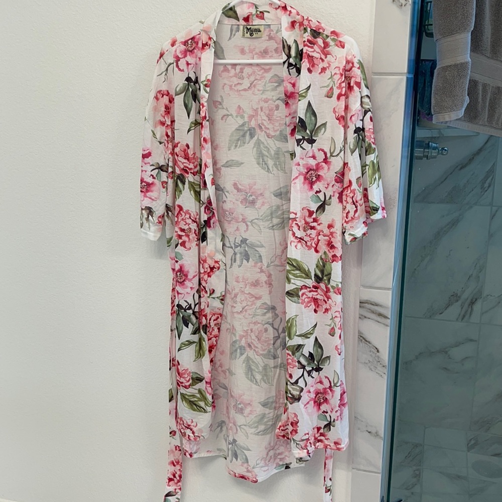FLORAL KIMONO ROBE
